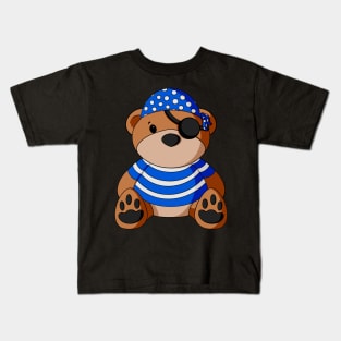 Pirate Teddy Bear Kids T-Shirt